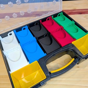 Organizador de caixa de ferramentas para 10 decks de Commander de Magic the Gathering | Kit completo!