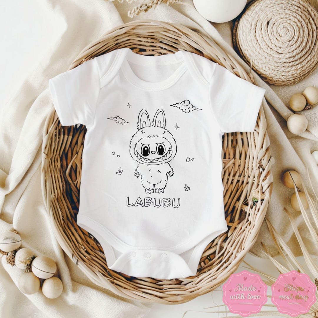 Labubu Clothes, Labubu Baby Bodysuit, Labubu Onesie, Labubu Graphic ...