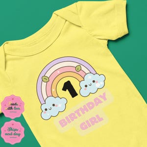 Camiseta personalizada de cumpleaños para niñas, cumpleañera, primer cumpleaños, body para bebé, body personalizado para bebé, mono de cumpleaños para bebé, regalo, NH