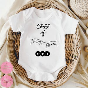 Child of God Onesie, Kids Christian Bodysuit, Christian Clothes, God Lover Gift, Baby Bodysuit, Religious Gift, Baby Onesie, Jesus Onesie, K