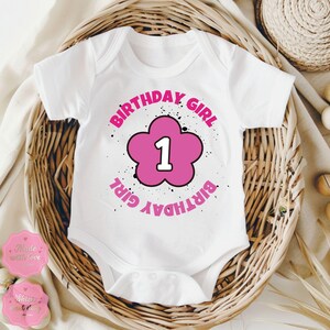 Camiseta personalizada de cumpleaños para niña, cumpleañera, primer cumpleaños, body para bebé, body personalizado para bebé, mono de cumpleaños, regalo para niña