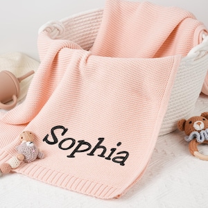Personalized Baby Blanket,Embroidered Baby Blanket,Custom Baby Name Blanket,Stroller Blanket,Monogrammed Newborn Baby Gift,Baby Shower Gift