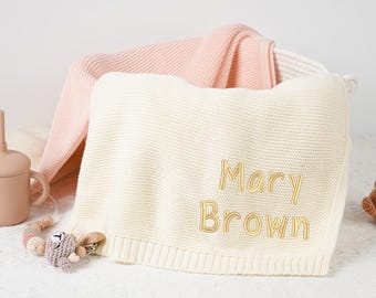 Custom Baby Name Blanket,Embroidered Baby Blanket,Monogrammed Newborn Baby Gift,Personalized Baby Blanket,Baby Shower Gift,Stroller Blanket