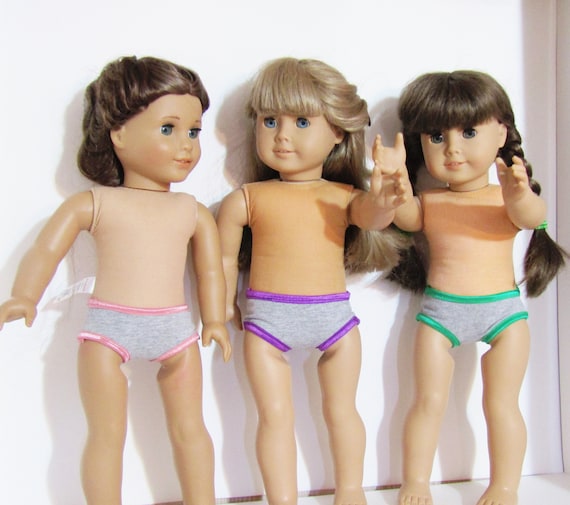 Panties Underpants Underwear for American Girl Doll Set of 3 18