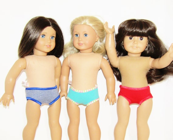 Panties Underpants Underwear for American Girl Doll Set of 3 - 18 inch