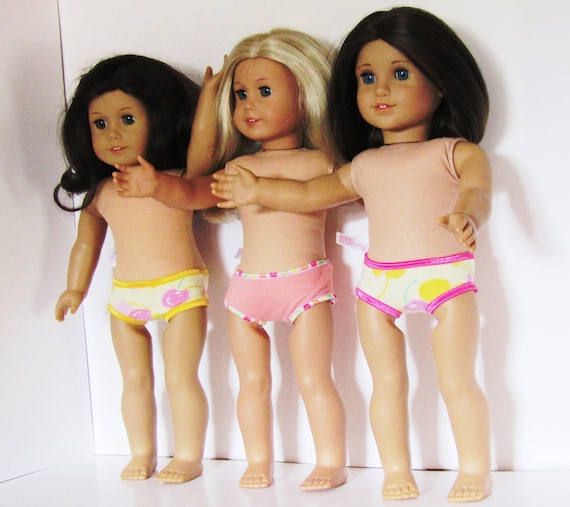 Panties Underpants Underwear for American Girl Doll Set of 3 18