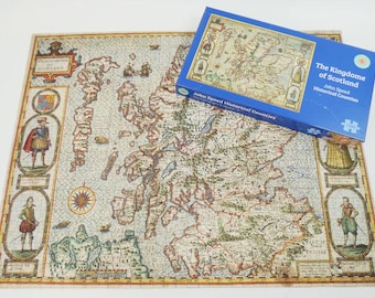 John Speed Scotland Map Jigsaw Puzzle: 1000 Piece Historical Cartography