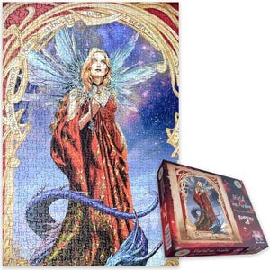 Gothic Fantasy Jigsaw Puzzles For Adults - Starfall on Avalon - Mystical 1000 Piece Jigsaw Puzzle - Magical Artwork Puzzle - Made In Britain