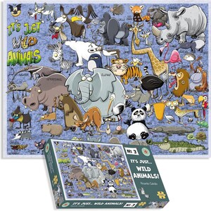 Ricardo Galvao - 1000 Piece Wild Animals Jigsaw Puzzle - 66cm X 50cm - Cartoon, Dog Themes