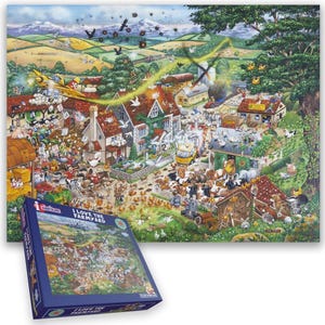 I Love the Farmyard 1000-Piece Jigsaw Puzzle by Mike Jupp Funny Detailed Puzzle for Adults & Puzzle Enthusiasts