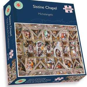 1000 Piece Jigsaw Puzzles - Sistine Chapel Ceiling By Michelangelo - All Jigsaw Puzzles, Hard Jigsaw Puzzles For Adults 66cm X 50cm