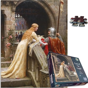 Farewell Fair Knight 1000 Piece Adult Jigsaw Puzzle – Charming Featuring a valiant knight and lover one