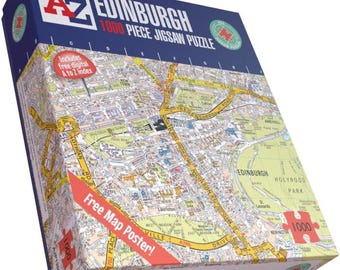 Edinburgh A-Z Street Map 1000-Piece Jigsaw Puzzle