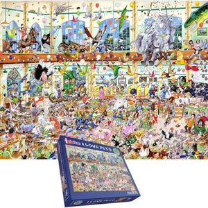 I Love Pets 1000 Piece Jigsaw Puzzle by Mike Jupp – Hilarious animal Scene Funny & Fun Puzzle for Adults