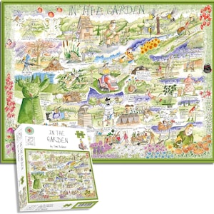 1000 Piece Puzzle For Adults - In The Garden By Tim Bulmer, Large Puzzle 66cm X 50cm In Size. Challenging To Complete But Fun And Humorous