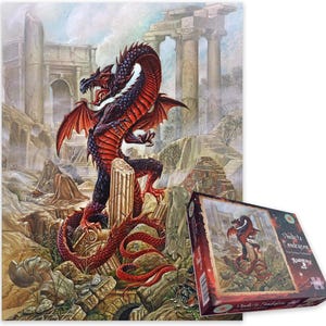 Gothic Fantasy Jigsaw Puzzles For Adults - Vindicta Pendragon - Mystical 1000 Piece Jigsaw Puzzle - Magical Artwork Puzzle - Made In Britain