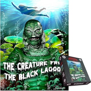 Creature from the Black Lagoon Collection 1000-Piece Jigsaw Puzzle – Classic Horror For Adults Size 66 x 50 cm