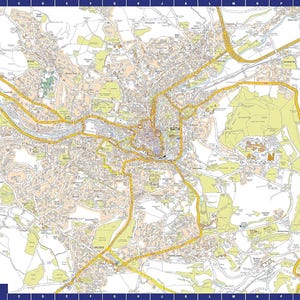 Mapa de Bath de Gran Bretaña (A-Z), rompecabezas de 1000 piezas. Mapa callejero exclusivo con guía impresa. Regalo nostálgico para adultos.