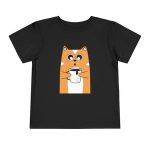 Adorable Cat Toddler Tee - Cute Cartoon Animal Shirt for Kids, Birthday Gift, Playdate Outfit, Pet Lover Toddler Clothes, Fun Tee