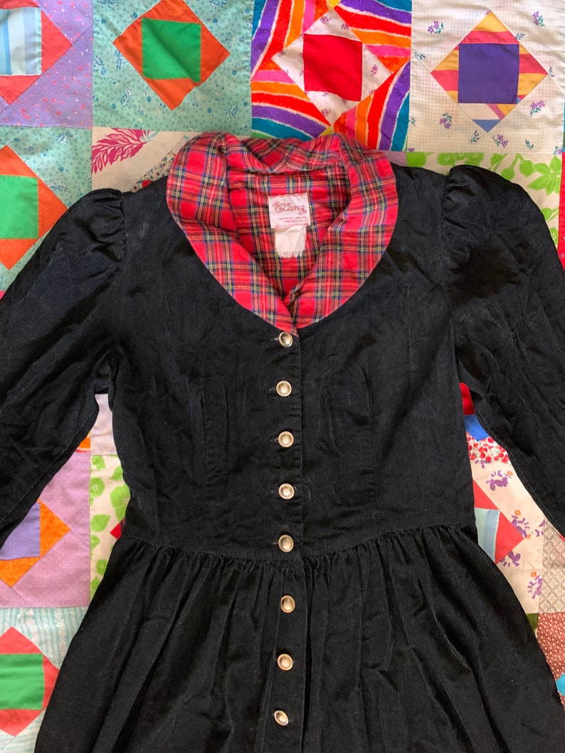 Lanz corduroy dress coat with skirt