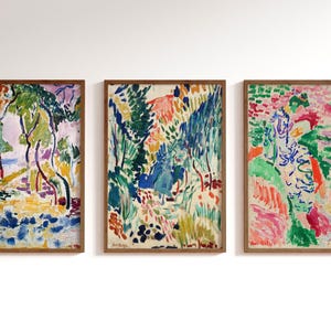 Matisse Wooden Framed Set of 3, Henri Matisse Home Decor - Etsy