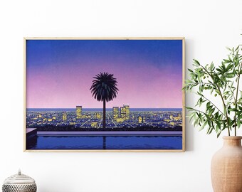 Pacific Breeze 2 by Hiroshi Nagai , Wooden Framed Art, Japanese
