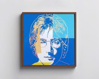 【限定希少品！】アンディ・ウォーホル 「John Lennon」（23/100） 限定】アンディ・ウォーホル☆ジョン・レノン☆リトグラフ☆額装済