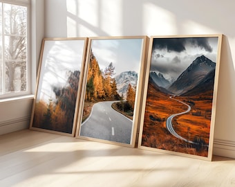 Oprawione płótno olejne malarstwo pejzażowe sztuka ścienna, natura oprawiona duża galeria sztuki, sztuka vintage, sztuka minimalistyczna, prezent, dekoracja ścienna