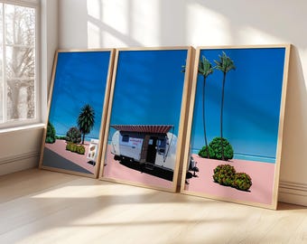 Lemson's Beams by Hiroshi Nagai, Wooden Framed Art, Japanese Retro