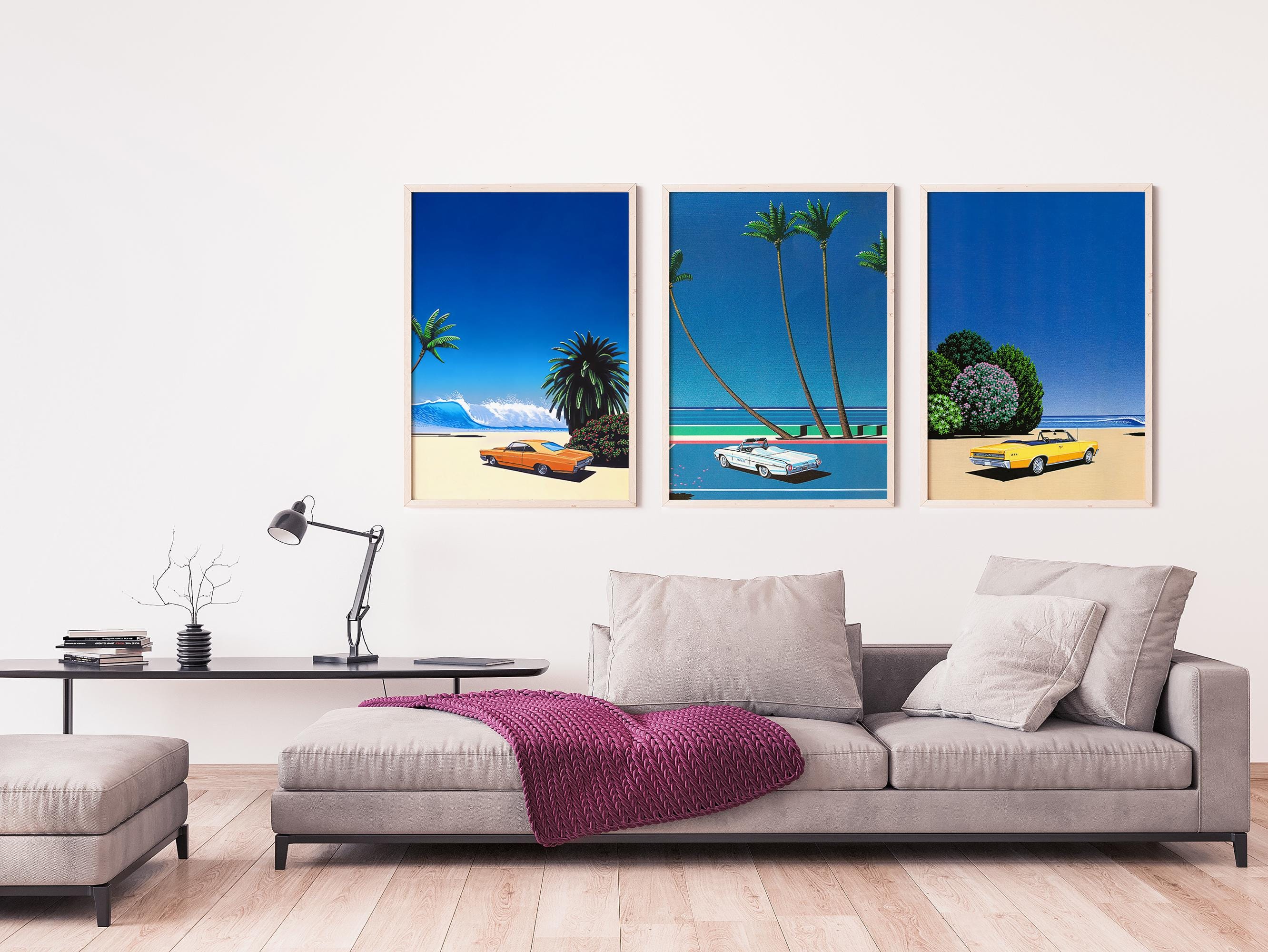 Chillside, Impender Beach,sweet Breeze by Hiroshi Nagai Set of 3