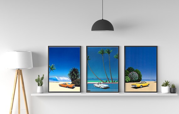 Chillside, Impender Beach,sweet Breeze by Hiroshi Nagai Set of 3