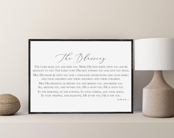 La bénédiction, paroles de chanson de Kari Jobe, oeuvre d'art murale biblique, enseignes en bois, décoration murale chrétienne, que sa faveur soit sur vous, enseignes bibliques