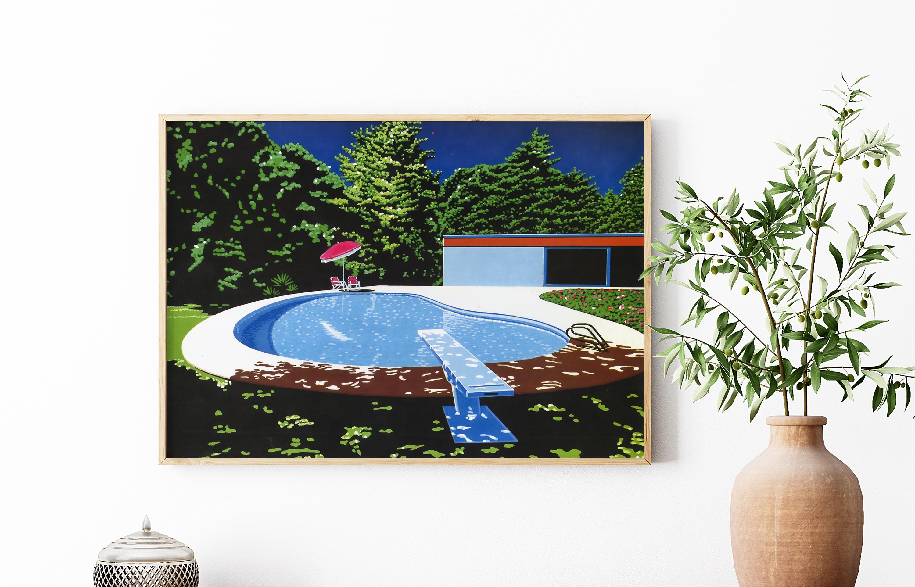 NIAGARA Hiroshi Nagai, Wooden Framed Art, Japanese Retro Wall