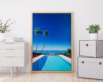 Hiroshi Nagai - Watermelon Pool Wooden Framed Art Print or Rolled Canvas Poster