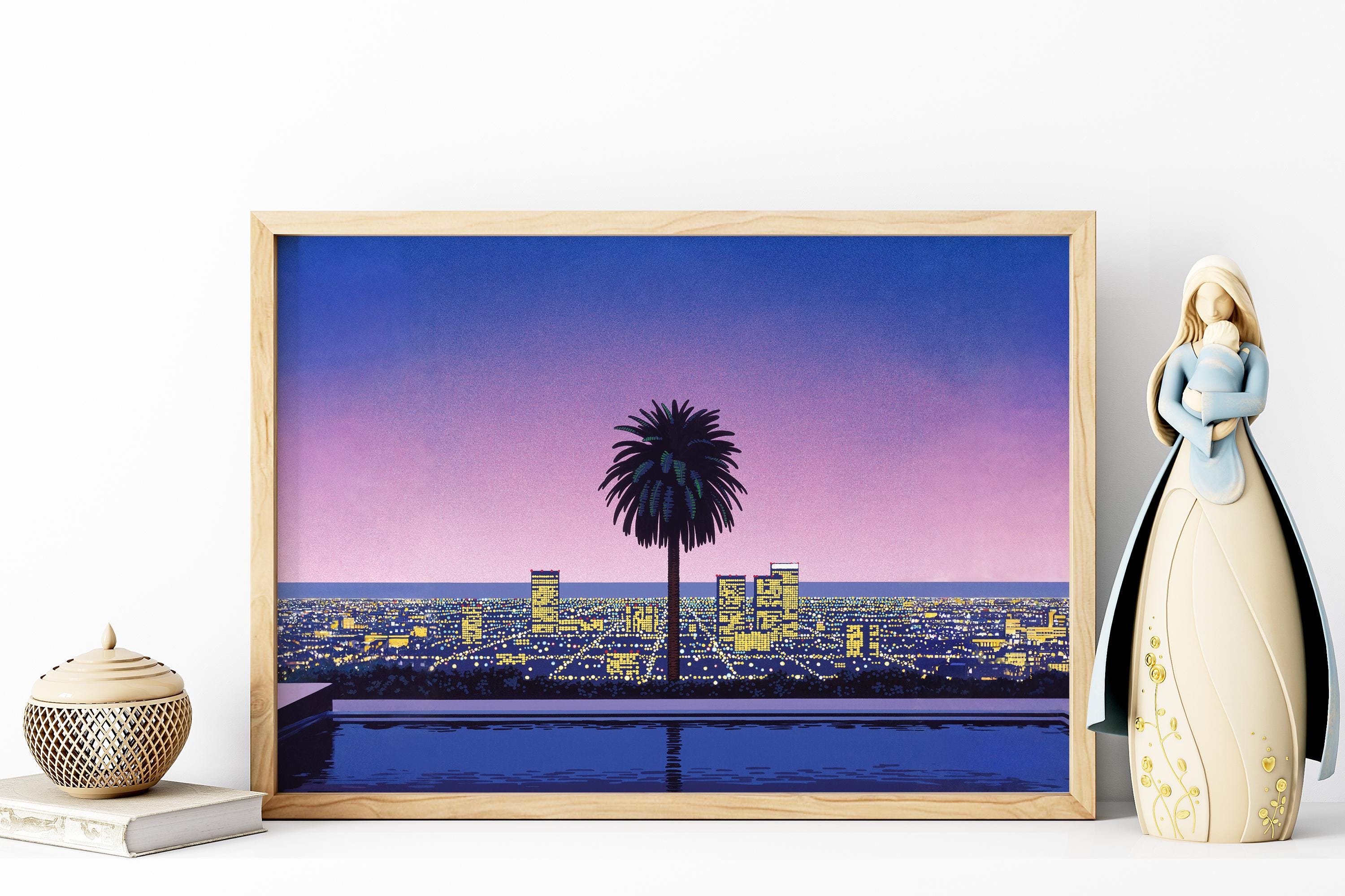 hirokoponシーグラスアートno.２ Pacific Breeze 2 by Hiroshi Nagai , Wooden Framed Art, Japanese