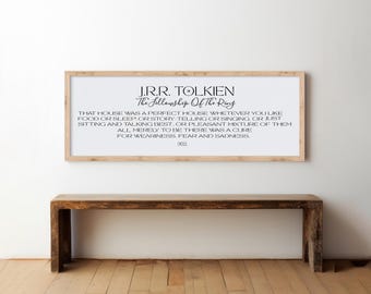 J.R.R. Tolkien Quote Woodden Framed Sign, The Fellowship of the Ring