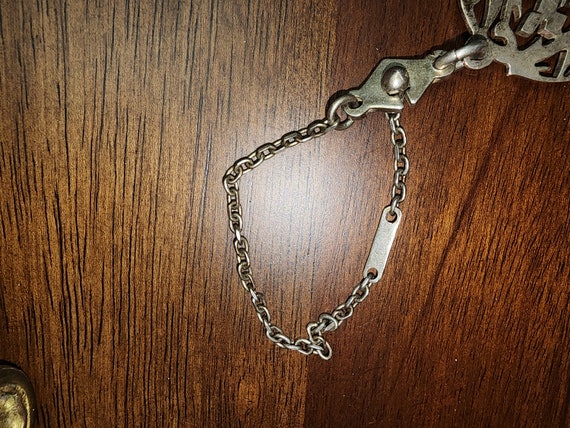 SILVER Antique chain Fob - image 2