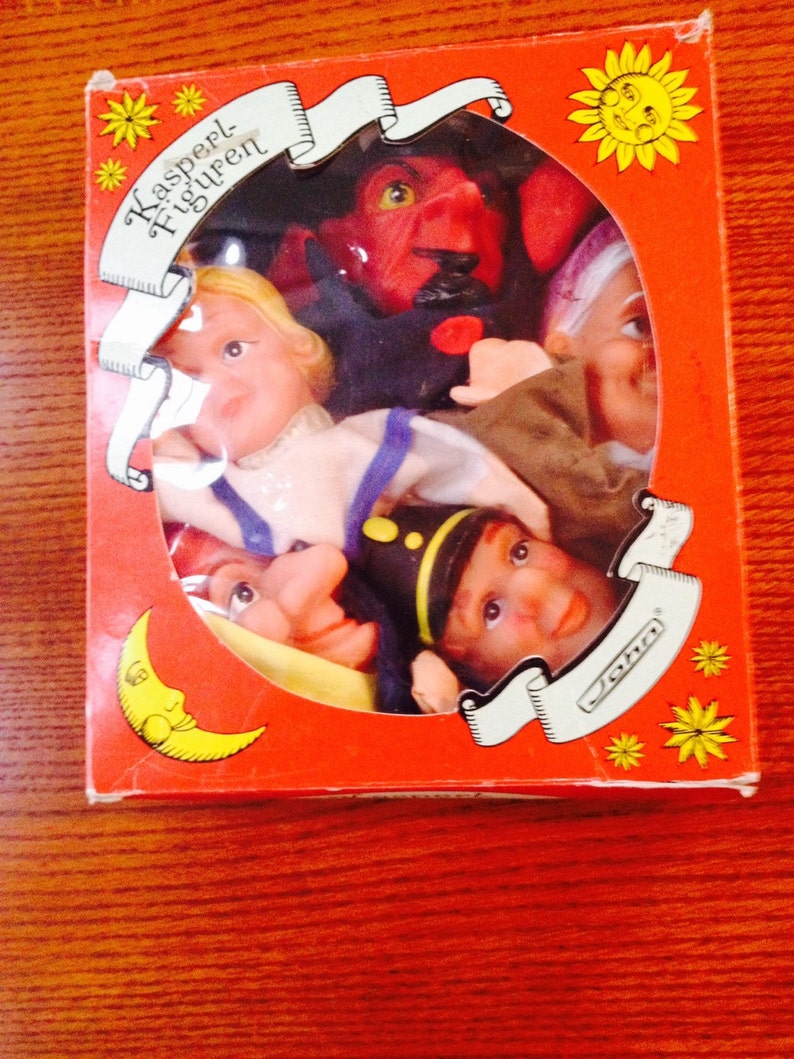 German Vintage Puppets in box Etsy