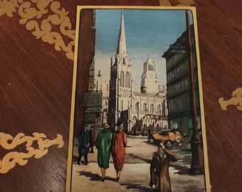 Vintage Vintage Grace Episcopalian Church Postcard NY