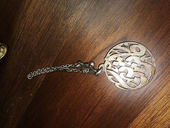 SILVER Antique chain Fob - image 3