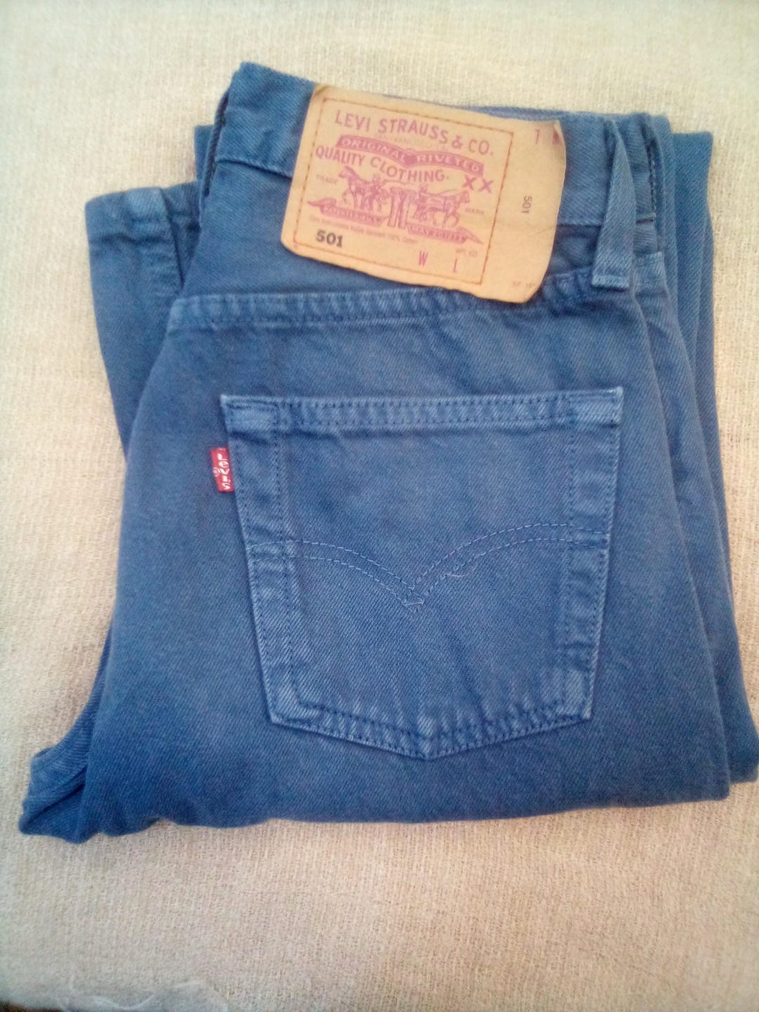 Vintage Levis Jeans 501 W28/L34 90s - Etsy UK