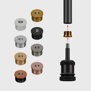 Conector de tubería de conducto reductor con casquillo roscado macho métrico M20 a hembra M10