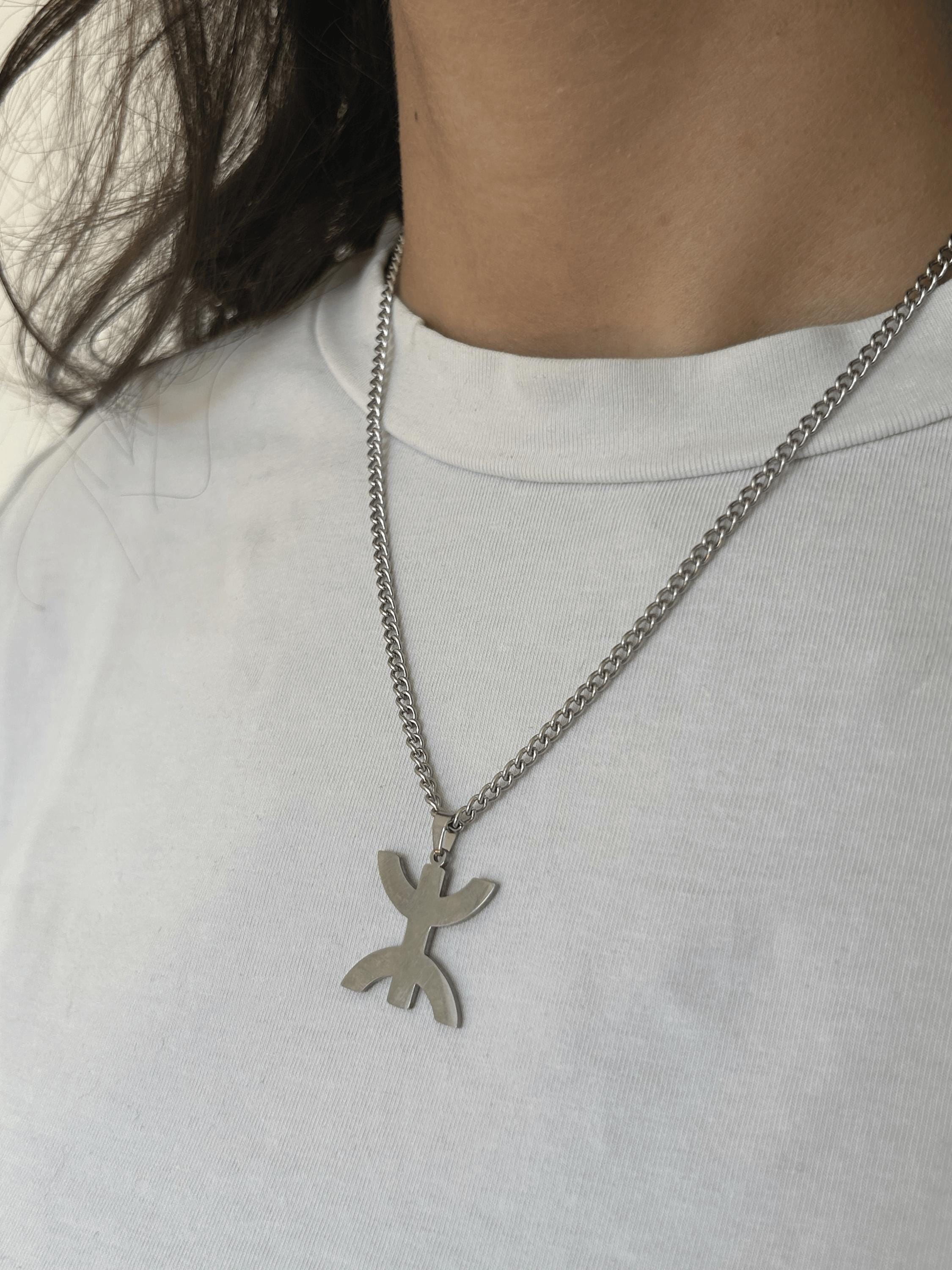 Amazigh Necklace ⵣ – Yaz Symbol Pendant – Berber Jewelry for Men