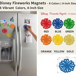 Disney Fireworks Magnet • Light Up Fireworks • Disney Cruise Door Decor • Disney Magnet Set • FE Gift • Stateroom Door Decorations