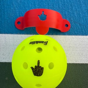 Middle Finger Pickleball Ball Marker Stencil – Reusable Pickleball Stamp – Personalized Pickleball Gift – Funny Marking Stencil