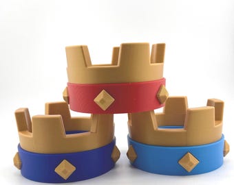 Clash Royale inspired crown - Approx 3.5 inch diameter, 2.5 inches high