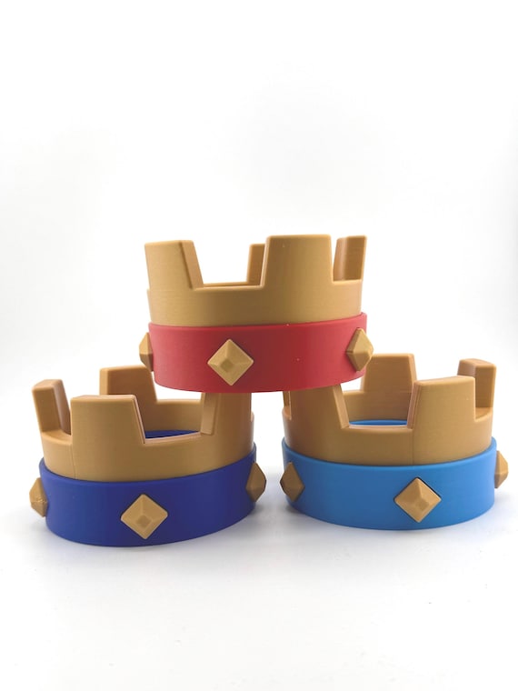 Clash Royale inspired crown - Approx 3.5 inch diameter, 2.5 inches high