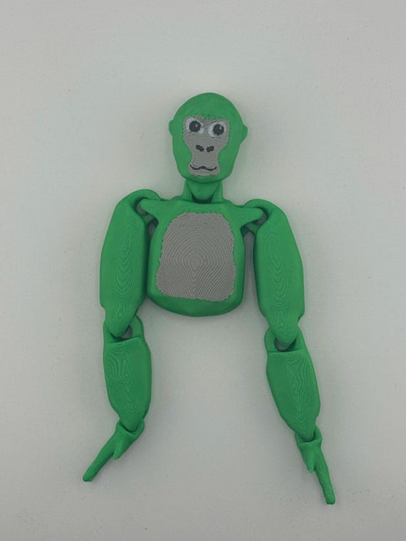Gorilla Tag Inspired Monke Figure - 3 Inches Tall, and With the