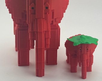 Steal a Brainrot Strawberry Elephant - 2 1/4 inches tall