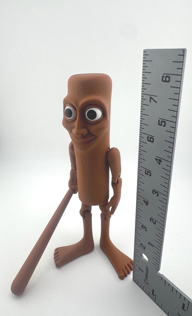Brainrot Tung Tung Tung Sahur - 7 inches tall image 2